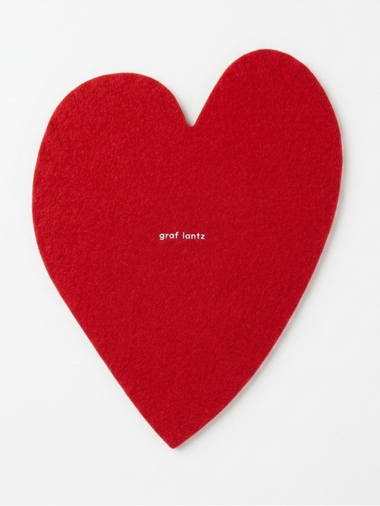 Graf Lantz Other - NWT Graf Lantz 10” Merino Wool Heart Trivet in Red